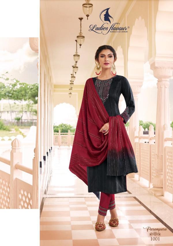 Ladies Flavour Parampara Fancy Kurti With Bottom Dupatta Collection